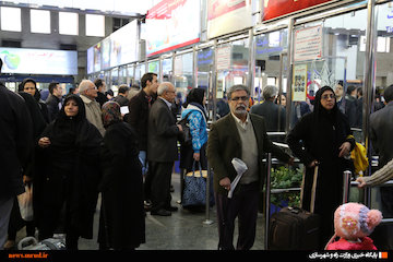 راه آهن تهران در یک روز پرمسافر