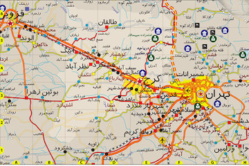 نقشه استان البرز