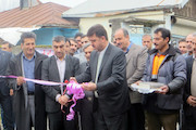افتتاح پروژه راهسازی در بندر انزلی