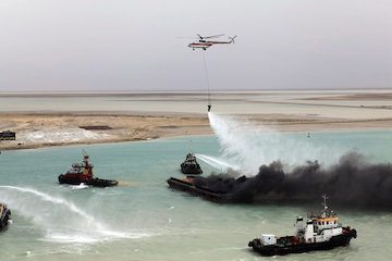 اجلاس منطقهای پروتکل اکتائو کنوانسیون تهران در بندر انزلی مانور ملی جستجو و نجات و مقابله با آلودگی دریا