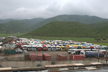 تردد ۱۲۱ هزار و ۱۴۴ نفر مسافر اربعین از مرز باشماق در استان کردستان  پایانه باشماق- کردستان