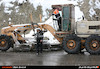 بارش برف در گردنه های جاده هراز/ عکس: اداره کل راه و شهرسازی مازندران