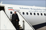 رئیس جمهور در فرودگاه شیراز