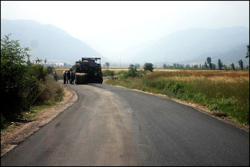 بهسازی محور روستایی در خوزستان آسفالت راه روستایی