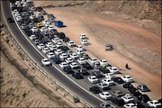 ترافیک در مسیر  ایلام مهران 