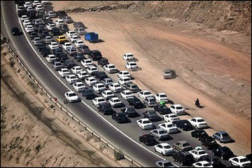 ترافیک در مسیر  ایلام مهران 