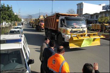 آمادگی راه و شهرسازی گلستان در برابر حوادث طبيعی با رژه نيروهای راهداری رژه نيروهاي راهداري گلستان