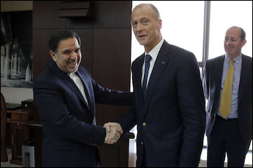 دیدار مدیرعامل گروه ایرباس و مدیرعامل ای.تی.آر با وزیر راه و شهرسازی دیدار