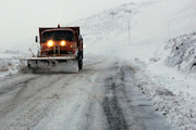 بارش برف و کولاک شديد در محورهای زنجان