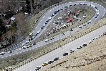 محور چالوس و آزادراه تهران–شمال مسدود شد /  محورهای هراز و فیروزکوه مسیر جایگزین ترافیک در محور کرج - چالوس