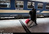 مسافران نوروزی در ایستگاه راه آهن مشهد