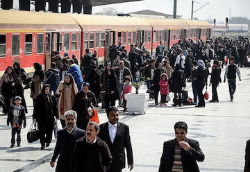 تامین ۵۹۴ رام قطار برای ایام ۲۸ صفر/ جابجایی ۸۸ هزار زائر اربعین تا پنجم آذر مسافران نوروزی در ایستگاه راه آهن مشهد