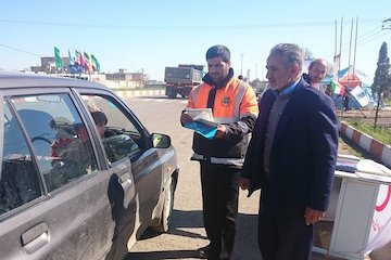 توزیع ۴۰۰۰ برگدوز بلاغ در پایانه مرزی بیله سوار بیله سوار