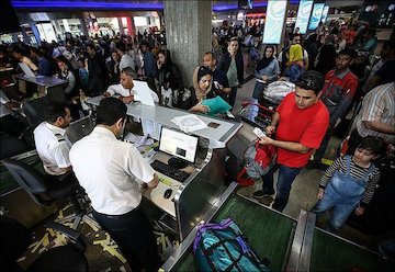 سرقت در فرودگاهها به صفر رسید/ ضریب امنیتی مطلوب در فرودگاههای كشور مسافران نوروزی در فرودگاه کیش