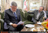 احمد خدایی و وزیر حمل ونقل فرانسه در ایستگاه راه آهن تهران
