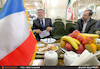 احمد خدایی و وزیر حمل ونقل فرانسه در ایستگاه راه آهن تهران