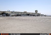 نمای برج مراقبت فرودگاه مهرآباد از باند پرواز 