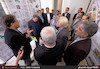 بازدید مسئولین و داوران در نمایشگاه مسابقه طراحی معماری مجموعه زندیه شیراز