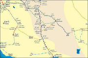 نقشه راه آهن کرمان سیر جان