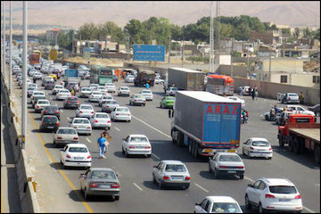 جدول وضعیت ترافیک لحظهای راههای اصلی و فرعی استان البرز-۲ ترافیک