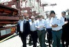 وزیر راه و شهرسازی در بازدید از پروژه‌های بندر شهید رجایی