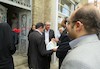 بازگشایی در ورودی خانه صالحان همدان با حضور ایزدی معاون وزیر راه و شهرسازی 