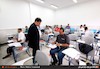 بازدید وزیر راه و شهرسازی از آزمون مهندسان و کاردانهای ساختمان دانشگاه آزاد اسلامی چالوس