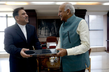 دیدار وزیر راه  ایران و وزیر  هند