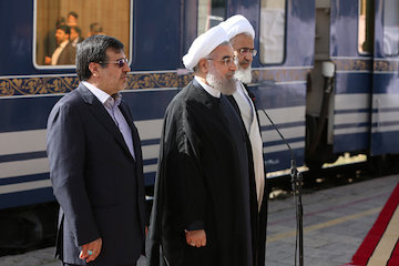 راهآهن کرمانشاه افتتاح و به شبکه ریلی کشور متصل شد حسن روحانی
