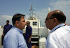 بازدید وزیر راه و شهرسازی از بندر جواهر لعل نهرو در بمبئی.