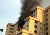 آتشسوزی برج مسکونی در بلوار سازمان آب شهر مشهد
