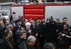 حضور روحانی و آخوندی در محل حادثه ساختمان پلاسکو
