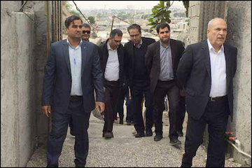 بازدید معاون وزیر راه و شهرسازی از سکونتگاههای غیر رسمی شهر بندرعباس بازدید