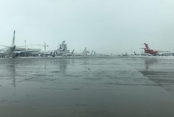 ویدیو| انجام عادی پروازها پس از بارش سیل‌آسا در فرودگاه بین‌المللی شهید هاشمی‌نژاد مشهد مقدس