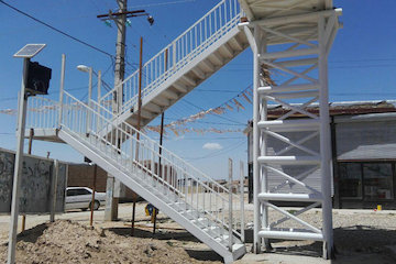 افتتاح پل عابر پیاده روستای شیخلو در راستای رفع نقاط حادثهخیز پل هوایی