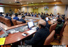 جلسه مشترک با سرمایه‌گذاران بخش خصوصی در بندر امام با حضور وزیر راه وشهر سازی 