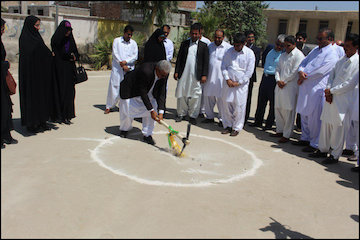 کلنگزنی دو مدرسه ۱۲ کلاسه در ایرانشهر  کلنگ زنی