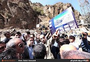 بازدید وزیر راه و شهرسازی از پروژه احداث راه‌آهن اردبیل و پاسخ به خبرنگاران در پایان سفر به این استان 