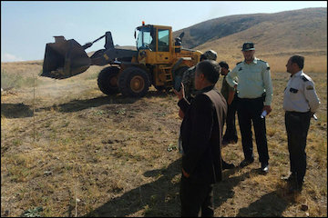 شناسایی و رفع تصرف اراضی ملی در شهرستان مرند آذربایجانشرقی رفع تصرف