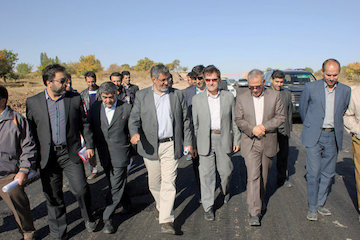 بازدید مدیرکل راه و شهرسازی استان زنجان از پروژههای راهسازی استان بازدید