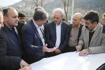 جزئیات بازديد نريمان از عمليات اجرايی تعريض و چهار خطه شدن محور ارتباطی سوادکوه بازدید