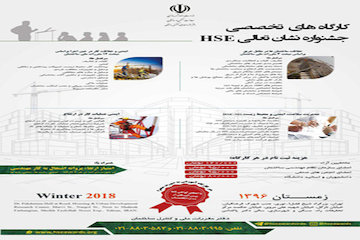 جزئیات برگزاری  ۴ کارگاه تخصصی اولین جشنواره نشان تعالی HSE همایش HSE