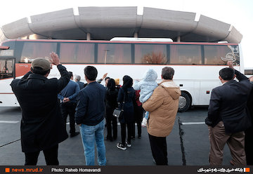 نماهایی از سکو‌ی مسافری پایانه جنوب تهران