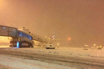 آمادگی کامل فرودگاه ارومیه برای پروازهای ورودی و خروجی/ کنسلی موقت دو پرواز ورودی از مهرآباد  فرودگاه برف