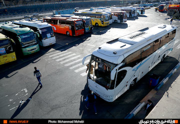 چند نما از پایانه مسافربری شرق تهران