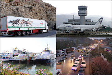 جابجایی بیش از ۱۷ میلیون تن کالا از مبدا استان مرکزی/ صدور سند مالکيت ۵۱۲ هکتار از اراضی فرودگاه شيراز/ جابجایی ۱۲ میلیون مسافر در مسیر ریلی مشهد/ کسب مقام اول استان تهران در ترددهای طرح نوروزی گزارش آخر هفته