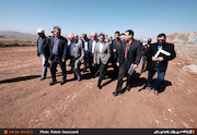 بازدید وزیر راه و شهرسازی از پروژه بزرگراه تبریز - هریس - اهر
