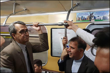 بازدید وزیر راه و شهرسازی ایران از مترو تاشکند بازدید وزیر