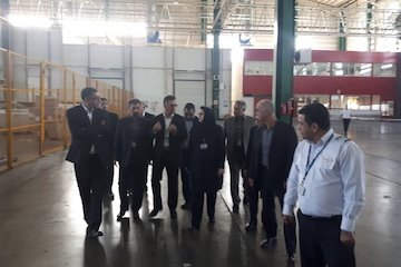 بازدید شرفبافی از واحدهای مختلف ایرانایر در شهر فرودگاهی امام خمینی (ره)  بازدید شرفبافی