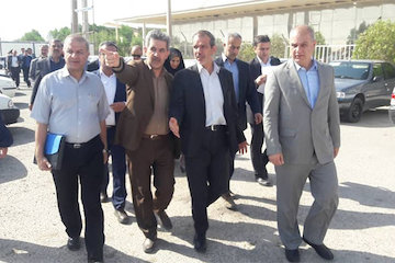 بازديد دبير ستاد توسعه روابط اقتصادی ايران و عراق از پایانههای مرزی خوزستان بازدید